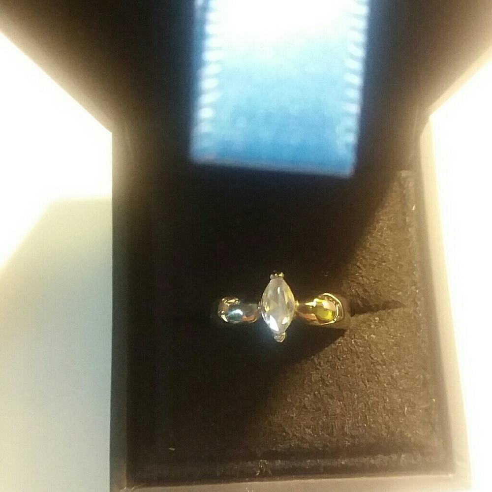 Stainless cz ring sz 6.5